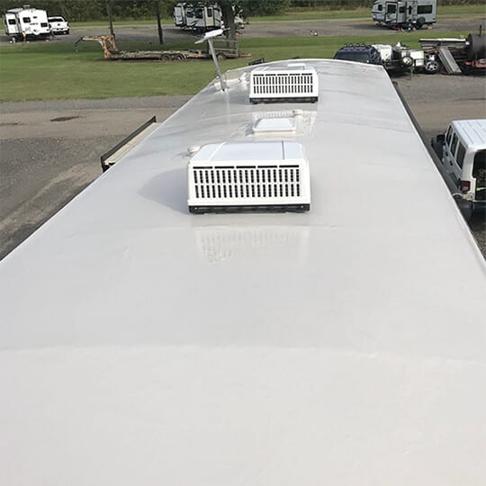 Tan RV Armor roof